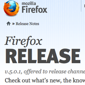 firefox version 5 for mac